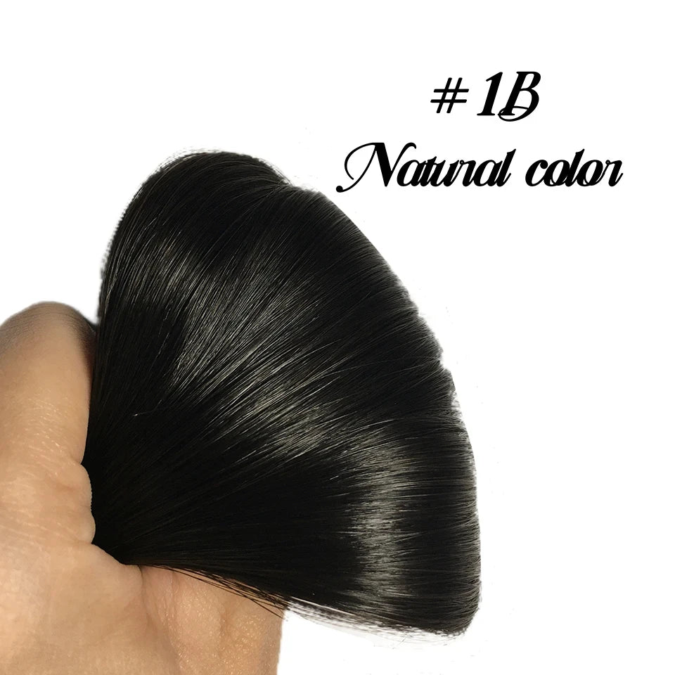 Clip In Hair Extensions, Human Hair Brazilian Straight Clip In Natural Black Color, Clip-In Remy Hair 20 22 24 26 Inch 4# Women