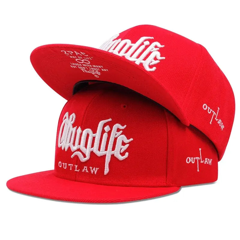 1 Pcs, Fashion Fastball CAP, Thuglife Embroidery Hiphop Baseball Cap, Snapback Hat, Adult Outdoor Casual Sun, Casual Bone Adjustable
