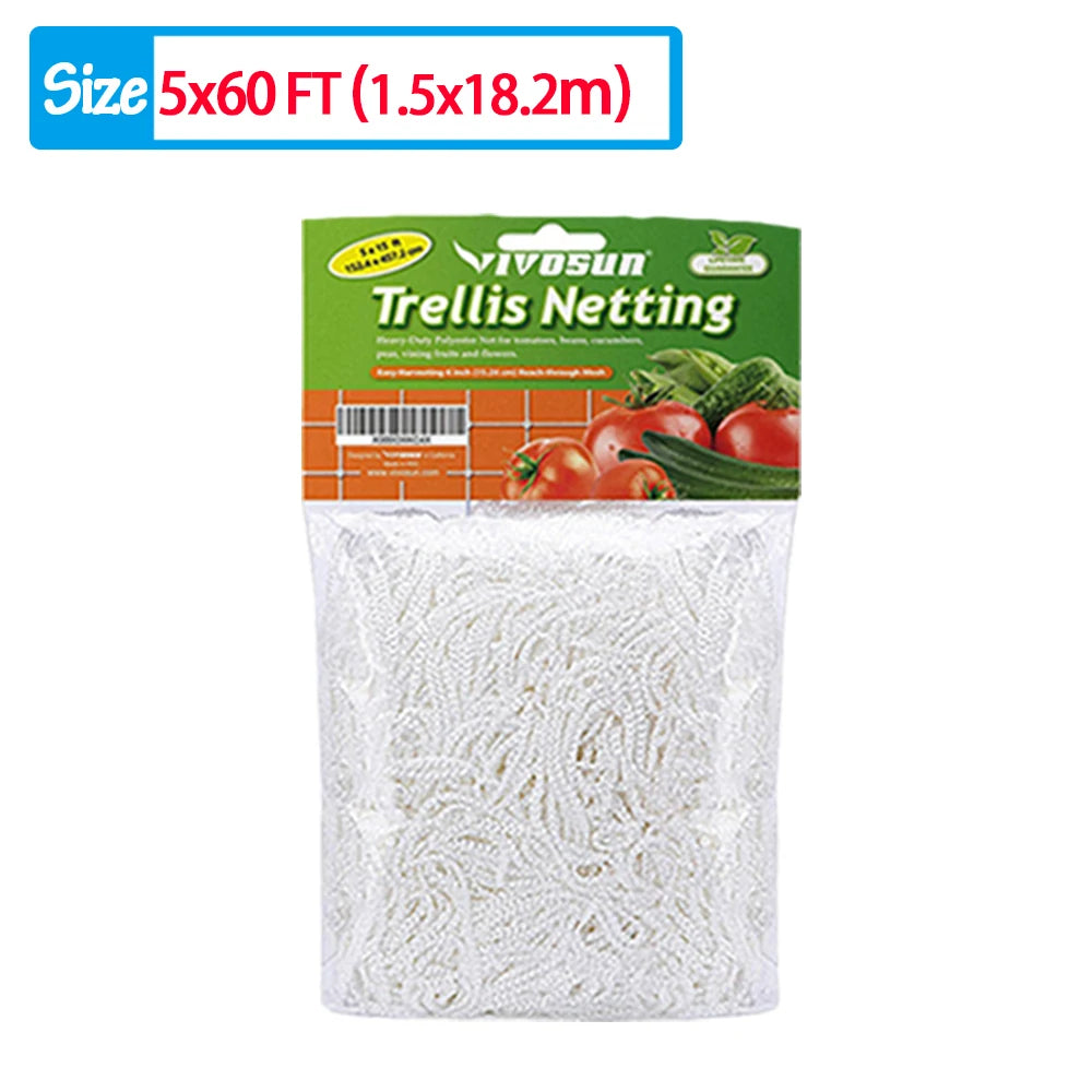 Garden Climbing Net, Trellis Netting, Heavy-Duty Plant Support Stand for Flowers Vegetable Vine, Orchard Gardening Tools