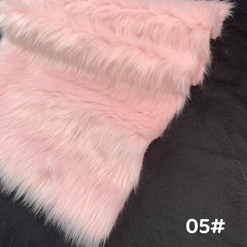 Fur Imitate Fabric 30x50cm Polyester Fiber Medium Thickness Woven Technics 2.5cm Long Fur Fabric Cosplay Fursuit Fur Material