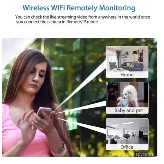 1080P Mini Camera Wireless Surveillance Security Video Night Vision Motion Detection Camcorder Monitor for Smart Home Security
