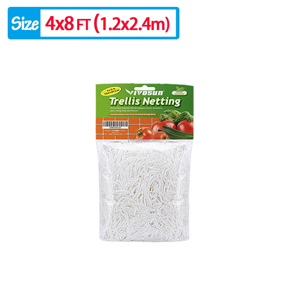 Garden Climbing Net, Trellis Netting, Heavy-Duty Plant Support Stand for Flowers Vegetable Vine, Orchard Gardening Tools