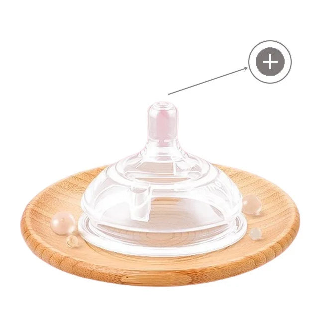 New 0-36 months baby nano-silicone bottle, 240ml 150ml Baby Bottle with handle Breastmilk-like design Soft milk pulling