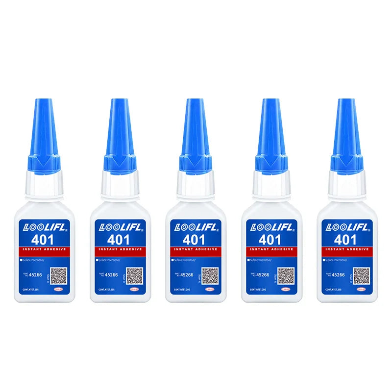 strong transparent 401 adhesive, rubber repair, multifunctional adhesive for metal plastic parts. Excellent bonding tool, 20ml