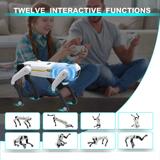 Perro Robot RC de IA Inteligente, Diálogo de Voz, Aplicación de Control Remoto, Programación, Canto, Baile, Perro Mecánico, Juguetes para Niños