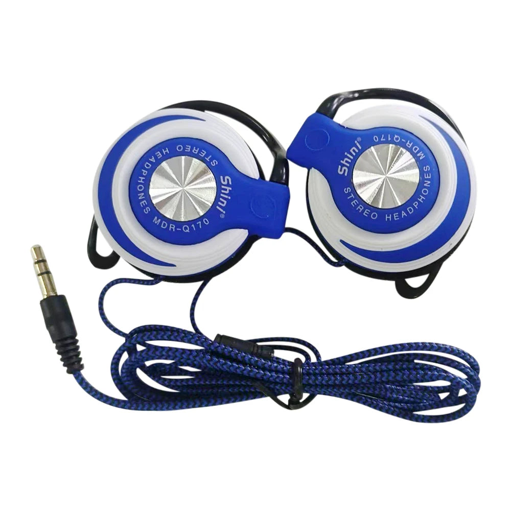 Q170 Universal 3.5mm Wired Headphones, HIFI Heavy Bass Headset, Over-ear Adjustable Ear Hook Earphones, Music Earphone