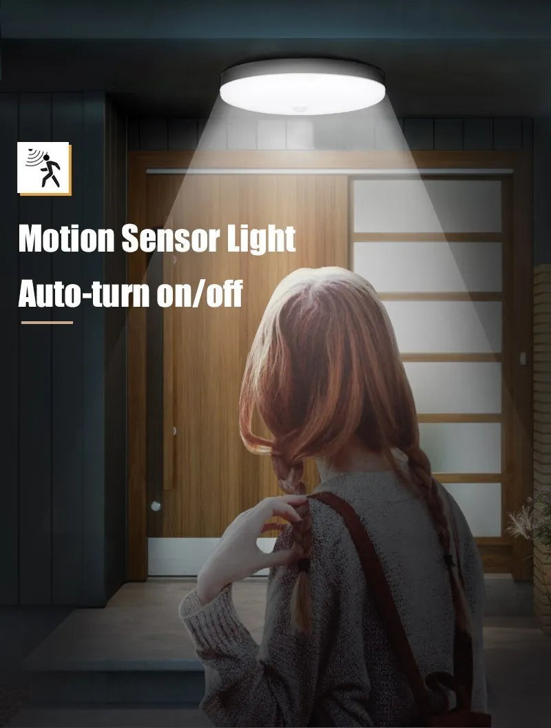 Led Ceiling Lamp With Motion Sensor, 40W 30W 20W 18W 15W 12W, Led Ceiling Light Fixtures For Entrance Balcony Corridor 110V 220V