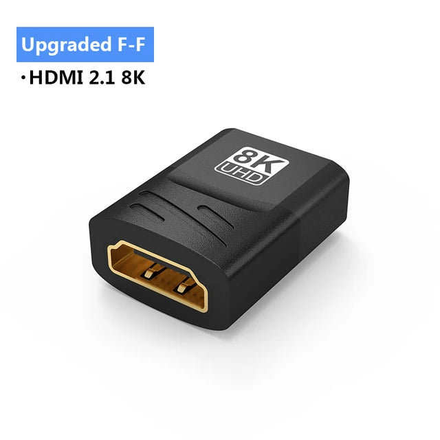 HDMI-Compatible Adapter, Mini/Micro HDMI To HDMI Adapter, 8K 60Hz 4K 120Hz/144Hz Male To Female Converter For HDTV Laptop PS5