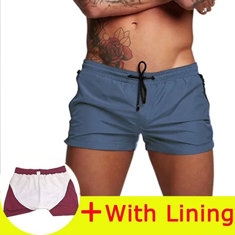 New Mens Swimsuit, Sexy Swimwear, Men Swimming Shorts, Men Briefs Beach Shorts, Sports Suits, Surf Board Shorts, Men Swim Trunks