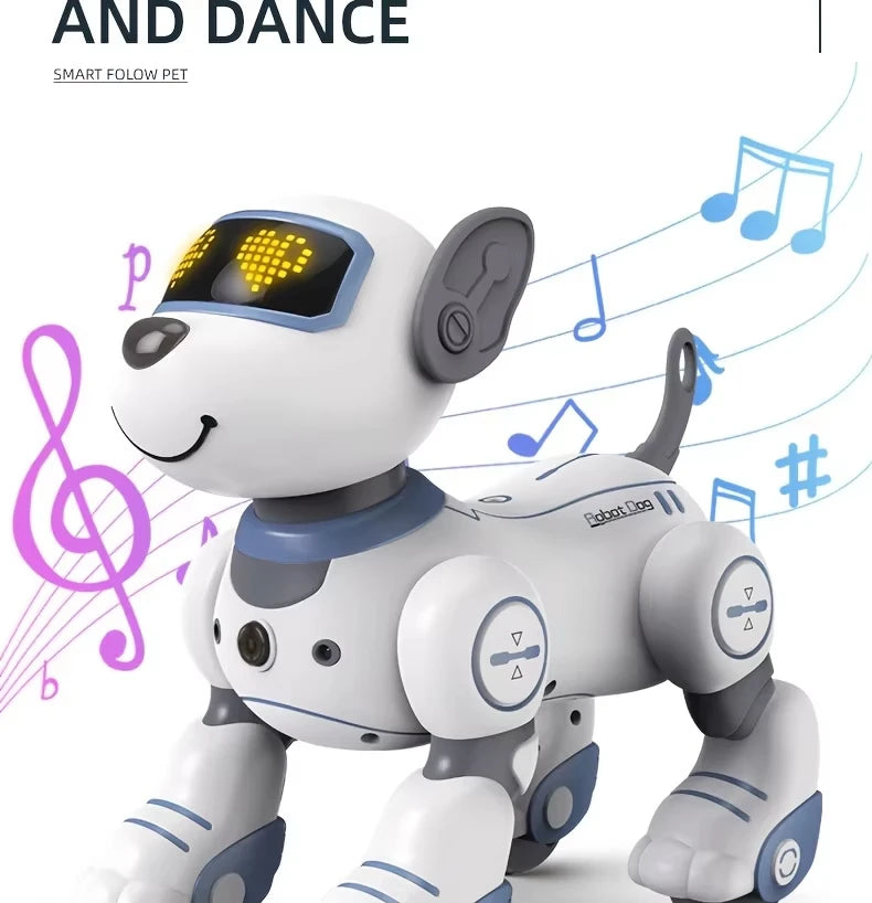 Intelligent Robot Dog, Remote Control Electronic Sing Dance Follow, Smart Interactive Stunt Music Toy, Programmable Puppy, Kid Gift