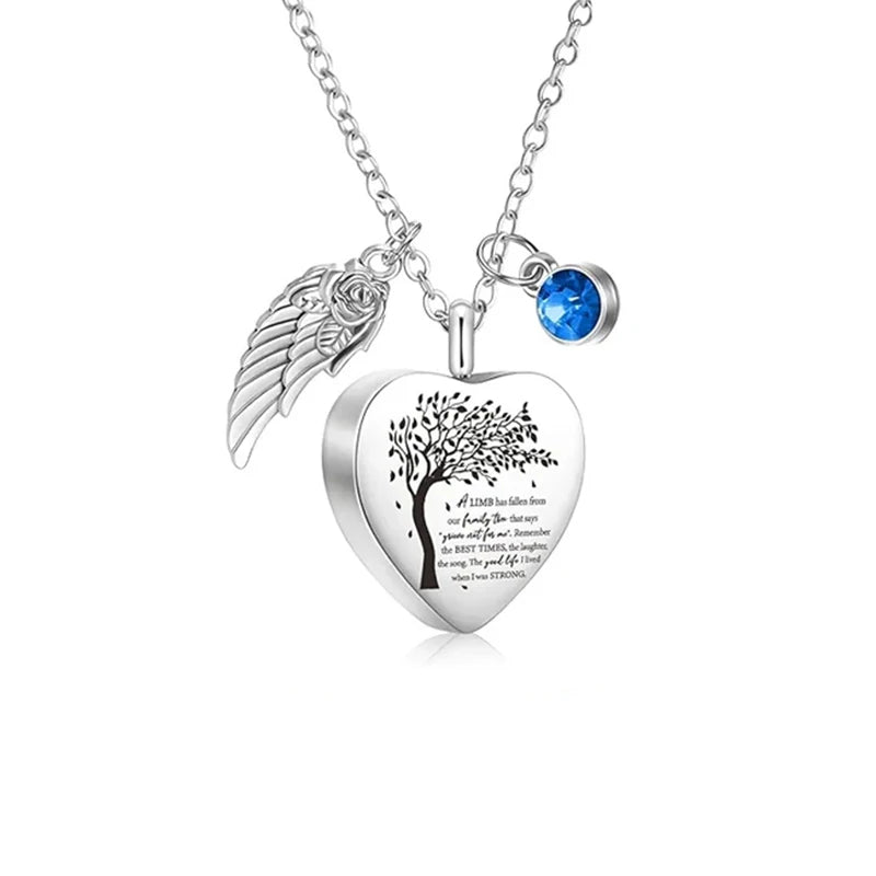 3 Styles Urn Necklace for Ashes Cremation Keepsake Necklace for Ashes of Loved Heart Cross Cubic Stainless Steel Memorial Locket
