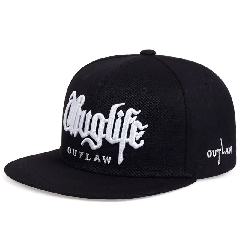 1 Pcs, Fashion Fastball CAP, Thuglife Embroidery Hiphop Baseball Cap, Snapback Hat, Adult Outdoor Casual Sun, Casual Bone Adjustable
