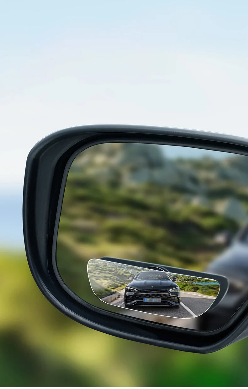 360 Degree Adjustable Angle HD Glass Blind Spot Mirror, Car Rearview Mirror, Frameless Wide-angle Rearview Auxiliary Mirror