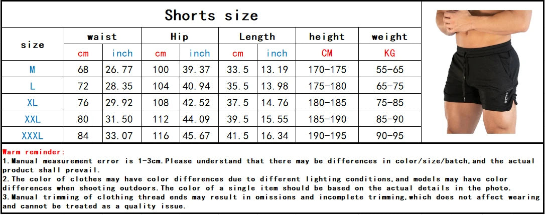 Summer Men's Fitness Shorts, Gym Shorts, Gyms Short Pants, Summer Hiking Sportswear, Running Jogging Shorts For Men