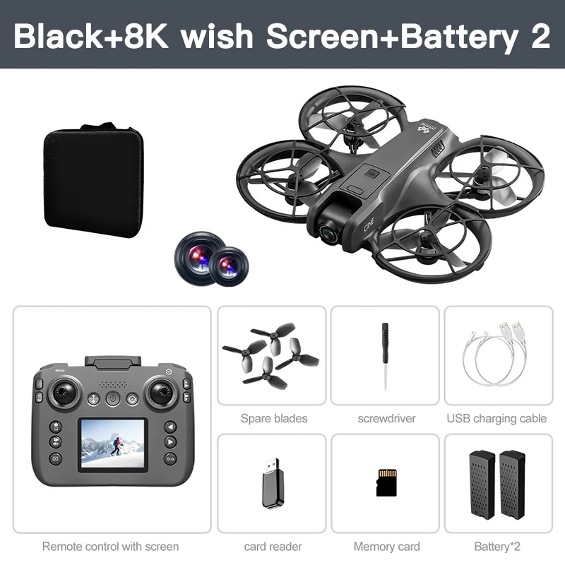 Mini Drone, Camera Drone 4K Professional Aerial 8k Dual Camera Intelligent obstacle avoidance  Brushless Quadcopter, Kid RC Toy