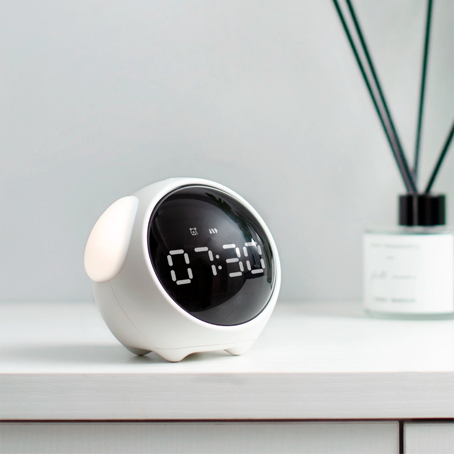 Child Alarm Clock, Digital Emotion Table Clock, Light Cute Cartoon Alarm Clock For Kids, Digital, Touch Sensing