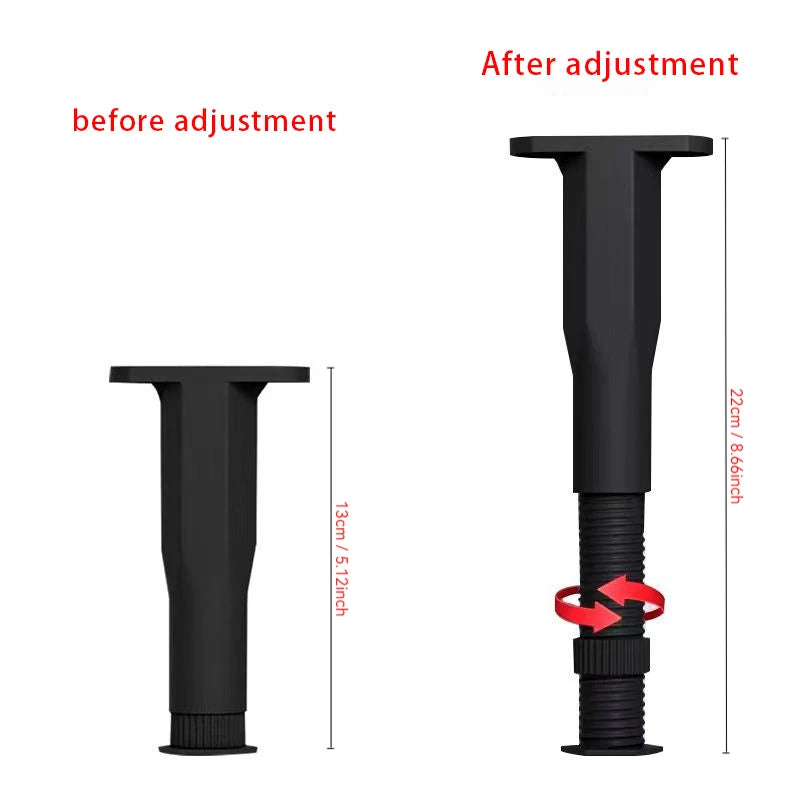 1pc Furniture Support Legs, Extendable Height Adjustable Furniture Hardware Tripod, Suitable for Beds, Sofas, Tables