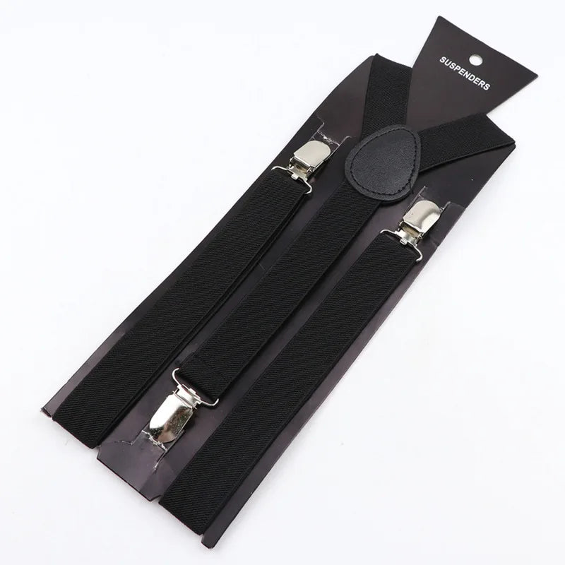 35/25/20mm Wide Men's Suspenders High Elastic Adjustable 4 Strong Clips Heavy Duty X-Back Trousers Braces