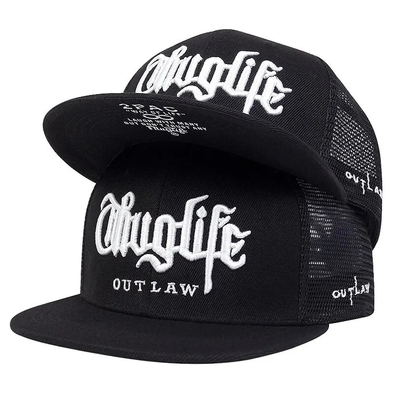 1 Pcs, Fashion Fastball CAP, Thuglife Embroidery Hiphop Baseball Cap, Snapback Hat, Adult Outdoor Casual Sun, Casual Bone Adjustable