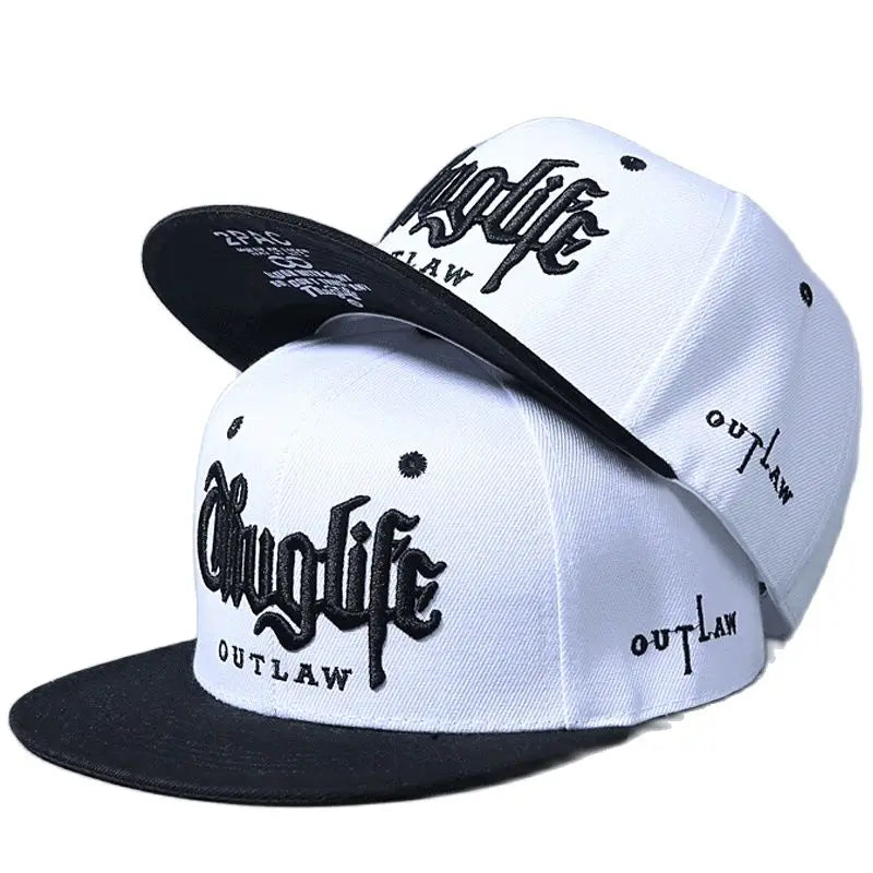 1 Pcs, Fashion Fastball CAP, Thuglife Embroidery Hiphop Baseball Cap, Snapback Hat, Adult Outdoor Casual Sun, Casual Bone Adjustable