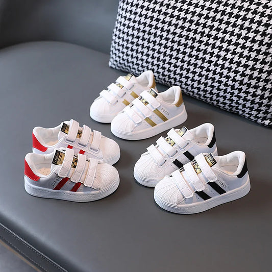 2026 Children's Sneakers Kids Fashion Design White Non-slip Casual Shoes Boys Girls Breathable Sneakers Toddler Outdoor Shoes
