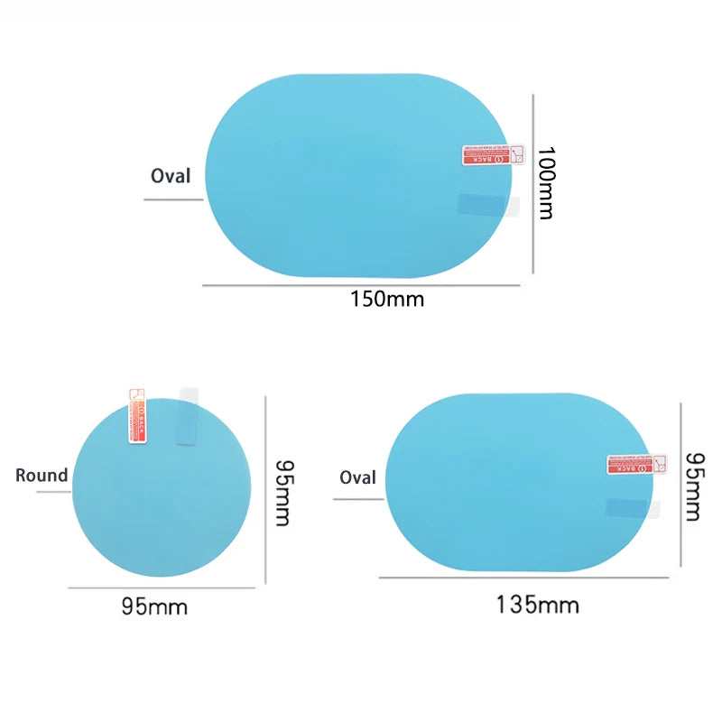Car Rainproof Anti Fog Sticker, Car Rainproof Film, Clear Window Waterproof Film for Car Motorcycle, Mirror Film Accessories