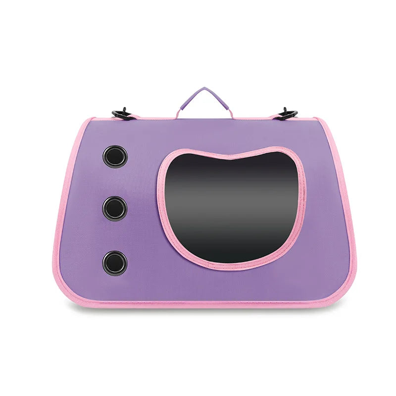 Portable Pet Carrier Bag for Small Dogs Cats, Outdoor Foldable Cat Bag, Breathable Cat Shoulder Bag, Kitten Carrying Bag