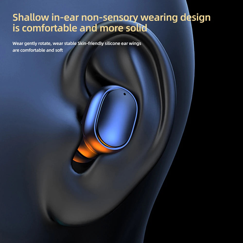 TWS A6S Bluetooth Earphones, Wireless Headset, IPX5 Waterproof Deep Bass Earbuds, True Wireless Stereo Headphones, Sport Earphones