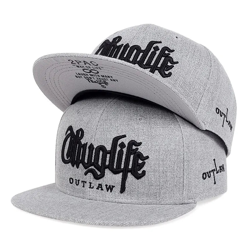 1 Pcs, Fashion Fastball CAP, Thuglife Embroidery Hiphop Baseball Cap, Snapback Hat, Adult Outdoor Casual Sun, Casual Bone Adjustable