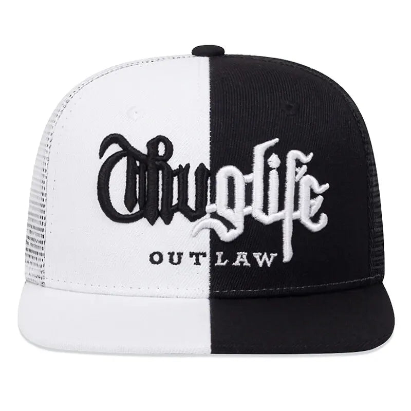 1 Pcs, Fashion Fastball CAP, Thuglife Embroidery Hiphop Baseball Cap, Snapback Hat, Adult Outdoor Casual Sun, Casual Bone Adjustable