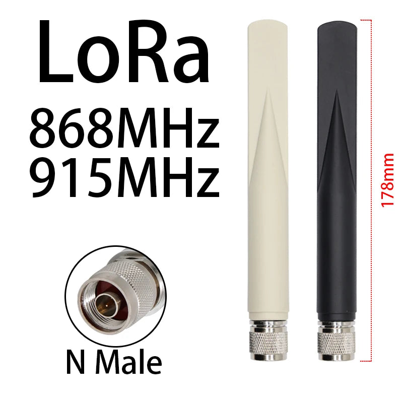 long-range LORA antenna, 868MHz 915MHz NB IoT omni N-type connector antenna for Meshtastic Solar Node/Repeaters/Devices Slinkdsco