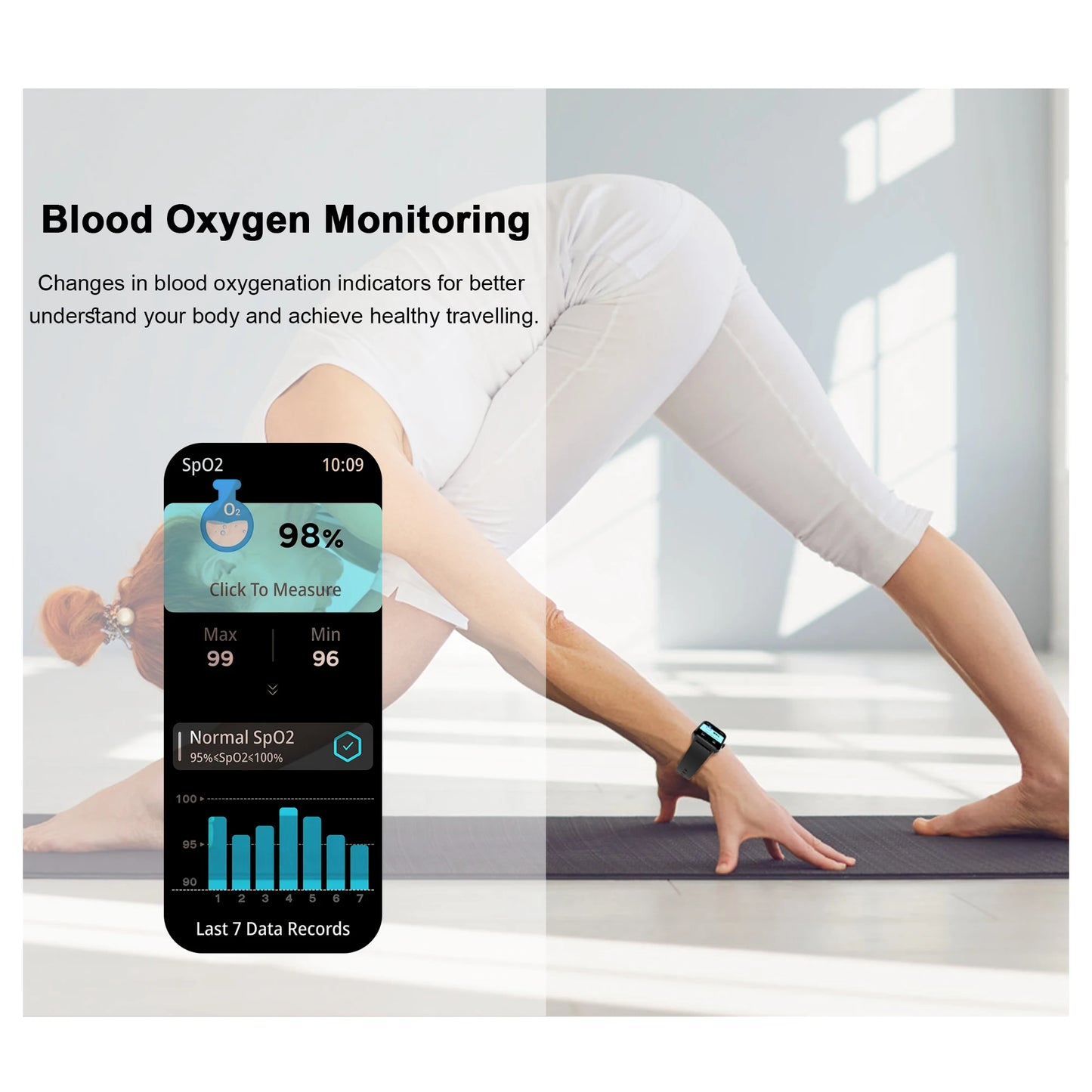 Blackview R50 Smart Watch, Heart Rate Monitor 1.85'' HD Screen, 100+ Sport Modes, Men Women, Outdoor Watch for IOS Android