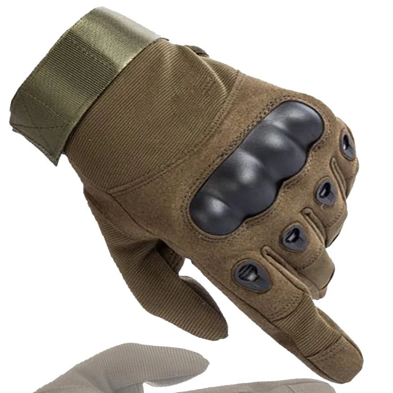Tactical Hard Knuckle Half finger Gloves, Men's Combat Hunting Shooting Paintball Duty - Fingerless