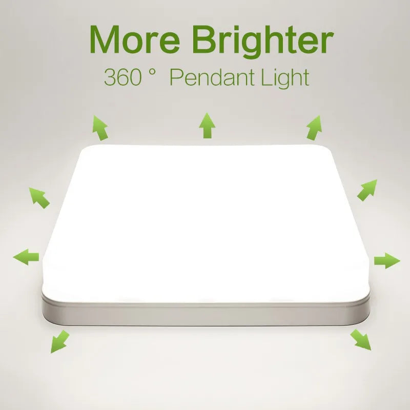 Square Led ceiling lamp, bedroom lighting, Neutral white, cold white, warm white, 48W 36W 24W 18W led ceiling light room, MARPOU