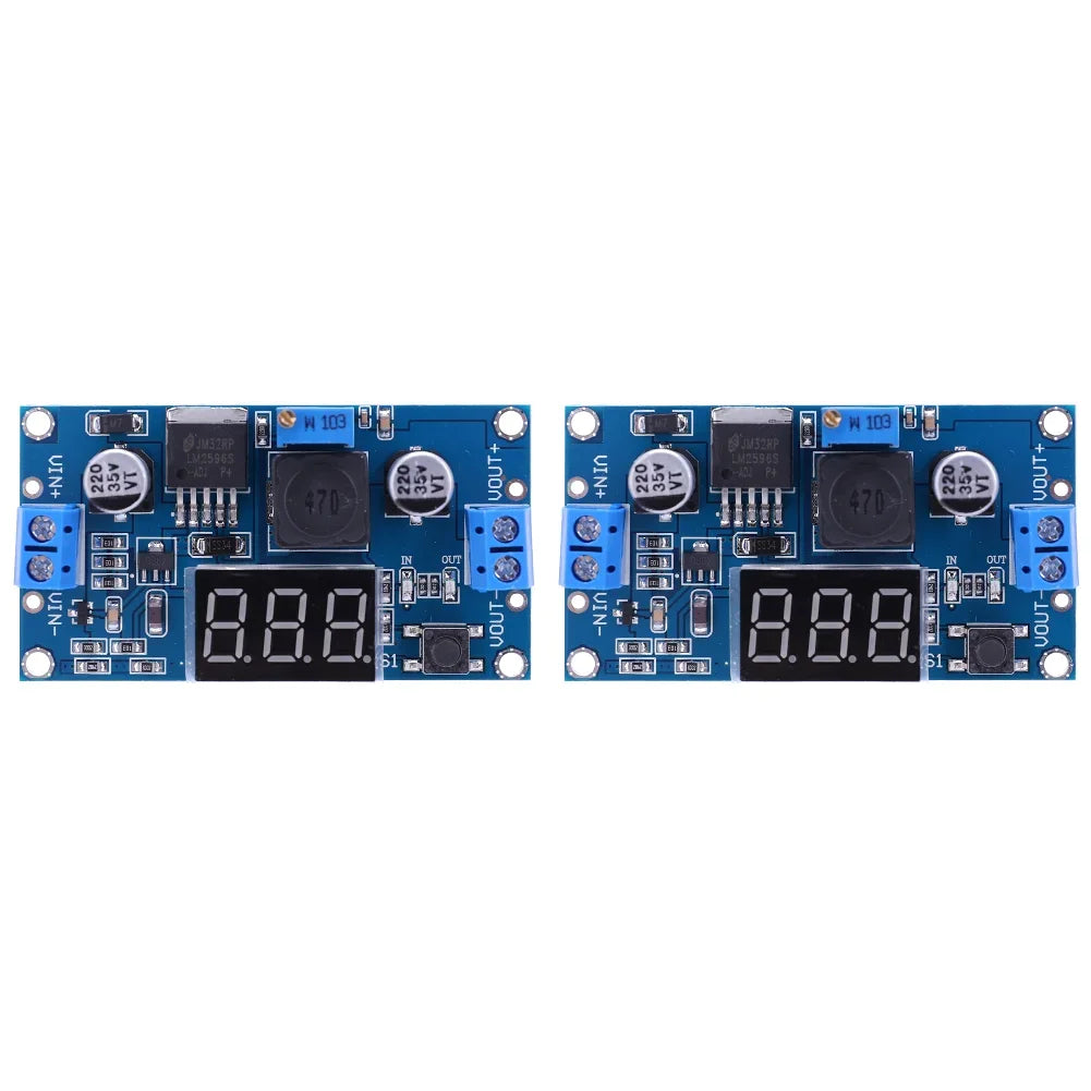 1-15 Pack, LM2596 DC-DC Adjustable Buck Converter Module, 4.75-40V to 1.25-37V Power Supply Step Down Voltage Regulator Module