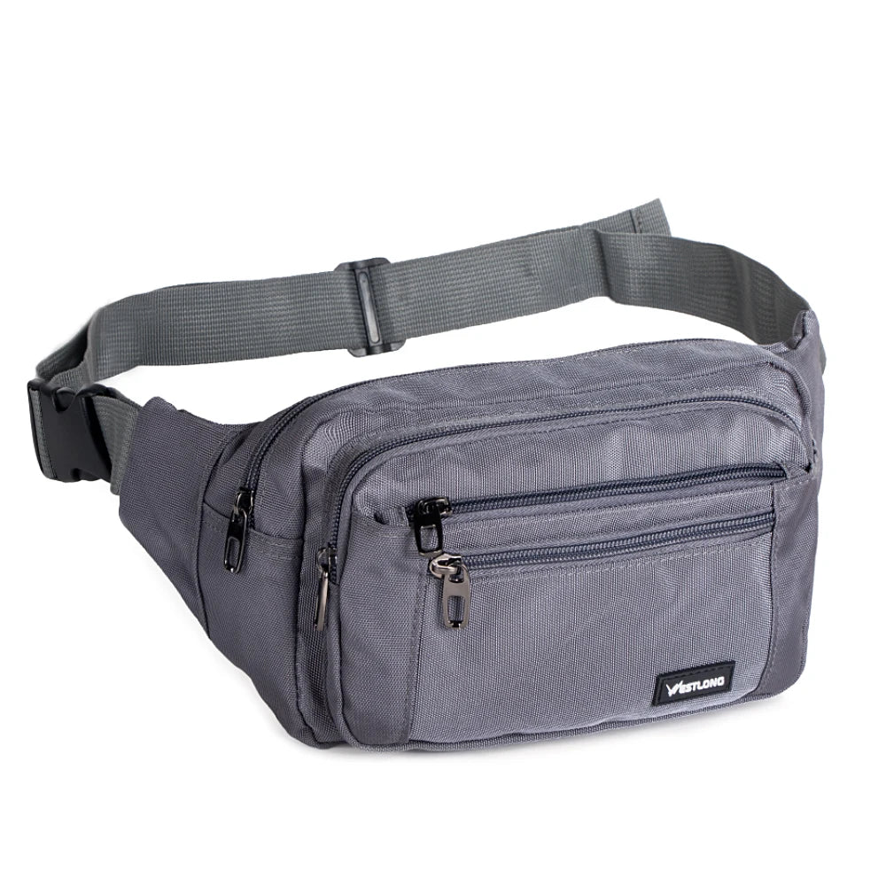 Waist Pack, Casual Functional Fashion Men Waterproof Fanny Pack, Women Belt Bum Bag, Male Phone Wallet Pouch Bags, Unisex 98011