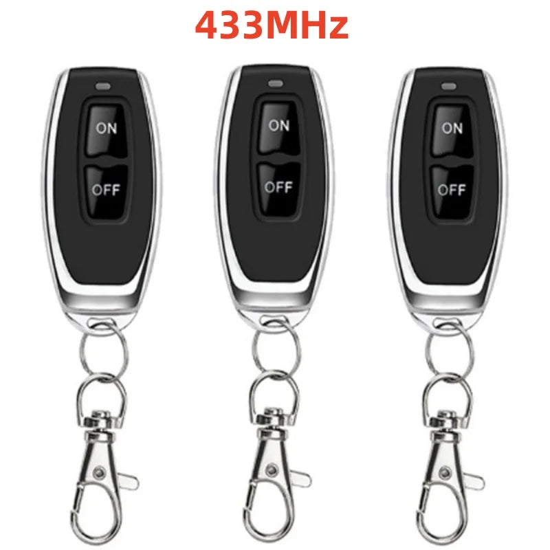 Wireless 433/315MHz RF Remote Control Copy Code 2 Buttons for Garage Door Gate Opener, Home Automation, Car Alarm
