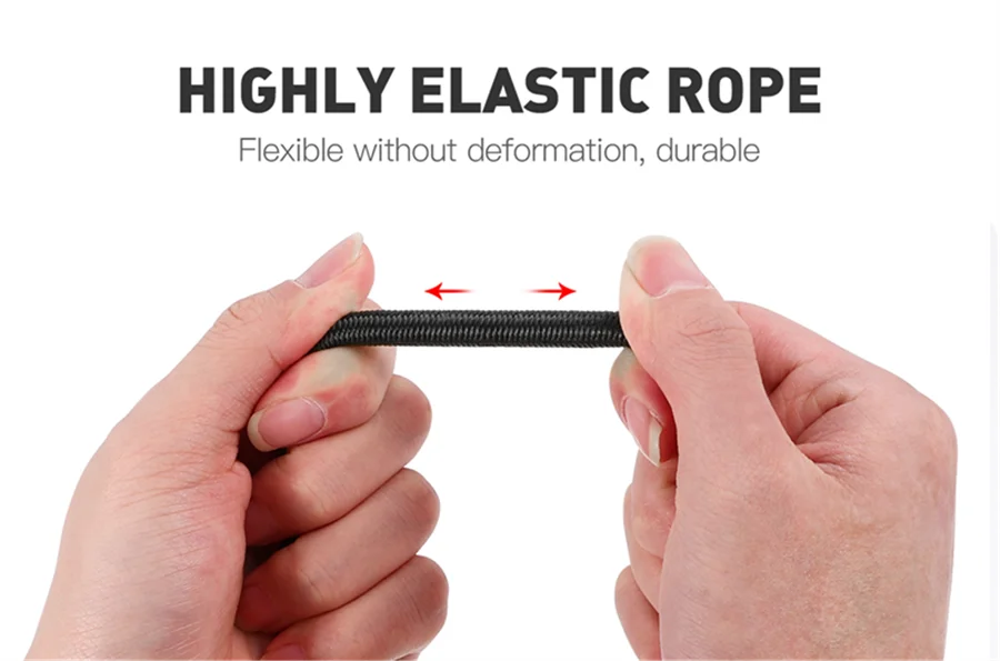 5Types, Stretch Elastic Ropes, 8MM Bungee Cords With Hooks, Lightweight Bikes Tie, Car Luggage Packing Roof Rack Strap
