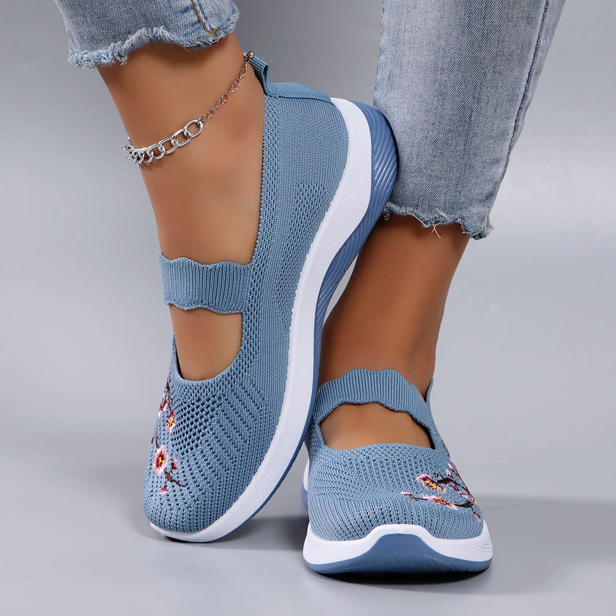 Women's summer breathable mesh flat shoes, women's shoes, casual sports shoes, clearance free shipping