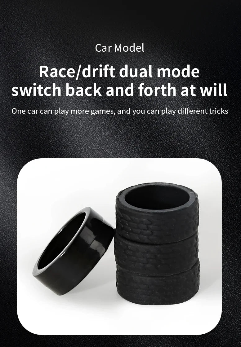New RC Drift Car, Upgraded Gyro 1/43 Racing RTR 4WD Four-wheel Drive High Speed Radio Control Model 2.4g, Drift Race Car Mini Gift