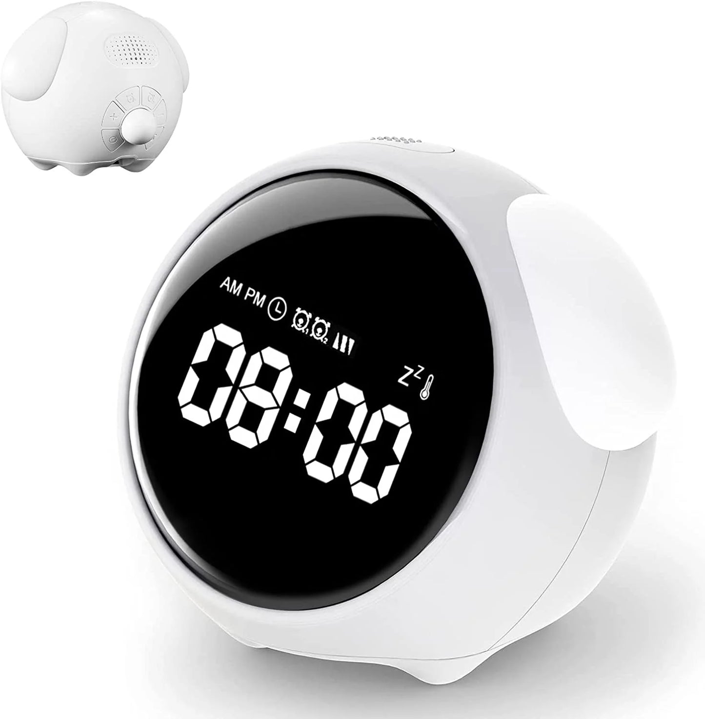 Child Alarm Clock, Digital Emotion Table Clock, Light Cute Cartoon Alarm Clock For Kids, Digital, Touch Sensing