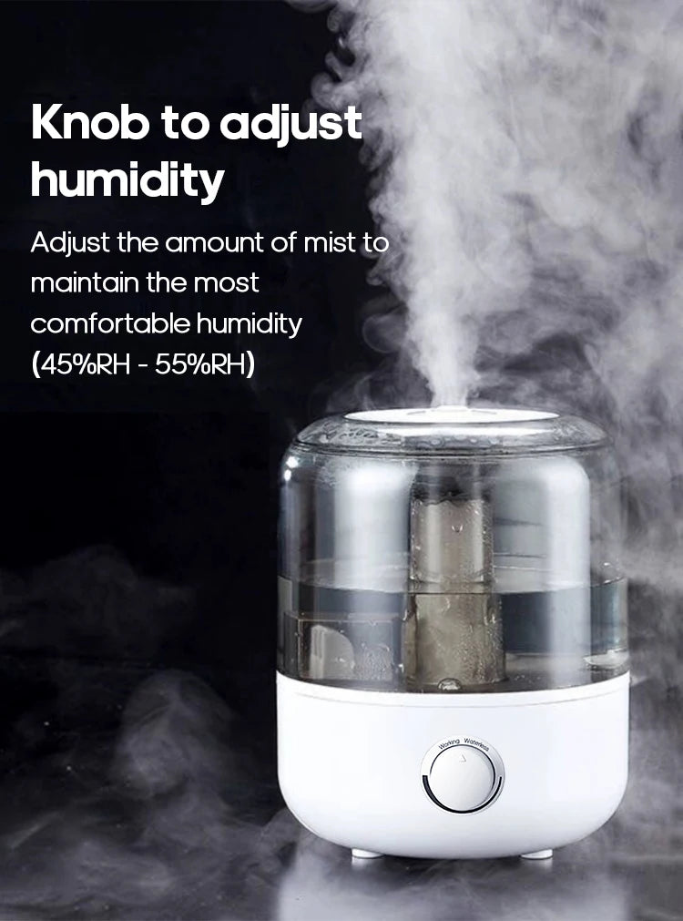 3Liter Air Humidifier Professional Large Capacity Home Humidifier, Plant Mist Aroma Diffuser with Remote Control Timer, KINSCOTER