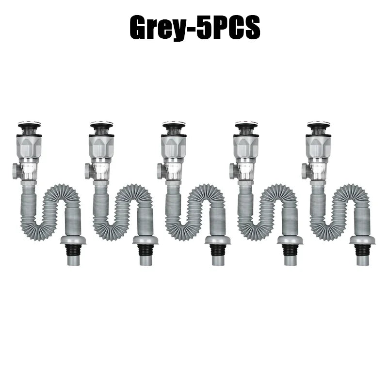 Universal Bathroom Washbasin Anti Blockage Drain Pipe Flexible Stretchable Deodorant Strainer Pipeline Accessories