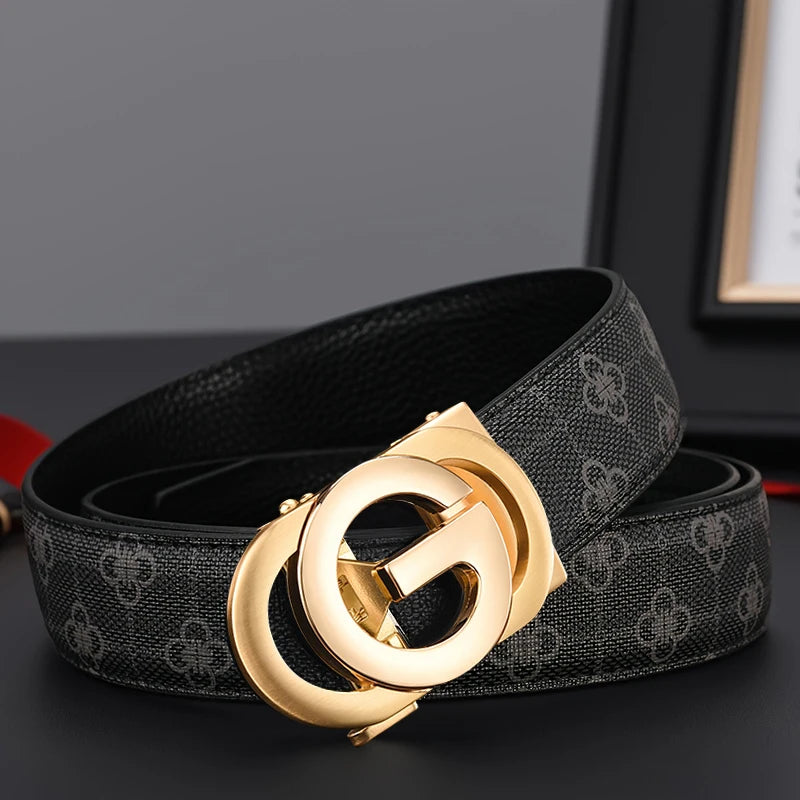 Youth Belt, Brand Belt, Men's Belt, High Quality Men's Luxury Belt, Male Buckle, Metal Automatic Buckle