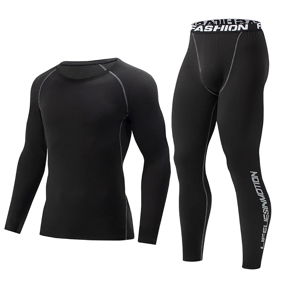 2 piece, men's warm corset, Ski warm suit, Corset jacket and trousers, Men's fitness pants shirt, running yoga athletes sports pants
