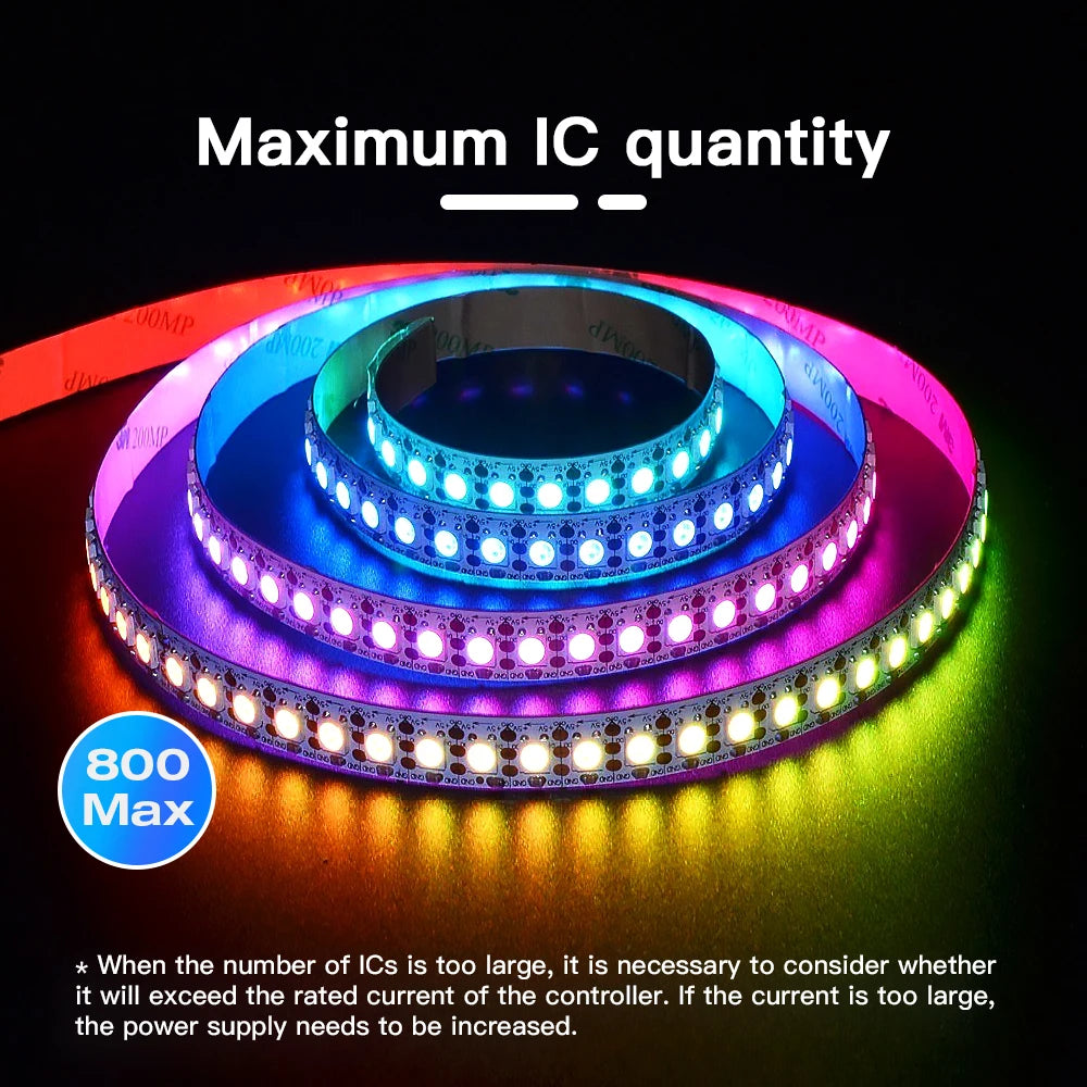 WLED LED Controller, ESP32, Mic Music UART RGB IC Digital Lights Addressable String Lighting, GLEDOPTO