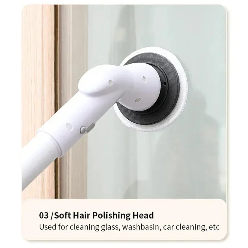 2000mAh, 6-in-1 Electric Cleaning Brush, Wireless Intelligence Rotary Cleaning Brush, Shower Clean Brush, Kitchen Bathroom, MIJIA