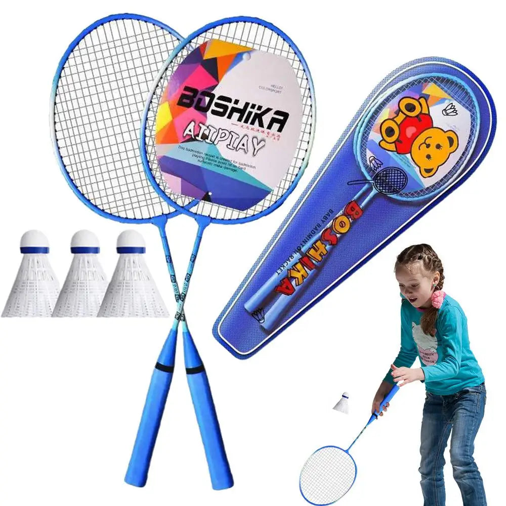 Badminton Rackets Set, 2Pcs, Professional Portable Badminton Rackets With Carrying Bag And 3 Badminton Balls, Team Sports Equipment