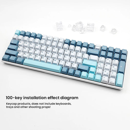 126 Keys Double Shot PBT Cherry Keycaps Mechanical Gaming Keyboard Wireless for MX Switch Keycap GMK67 GMK87 GMK61 Keyboard Keycap