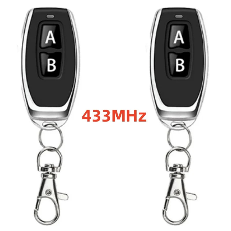 Wireless 433/315MHz RF Remote Control Copy Code 2 Buttons for Garage Door Gate Opener, Home Automation, Car Alarm